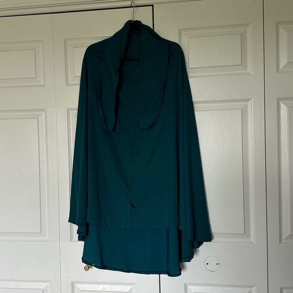 Teal round Khimar